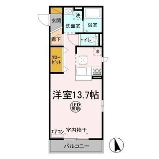 ブリックガーデン【1階】の間取り