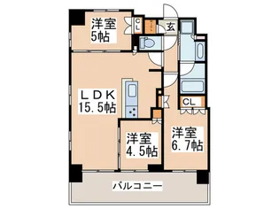 サムティレジデンス藤が丘【2階】の間取り