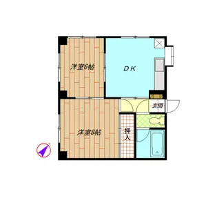第三丸山台コーポ【3階】の間取り