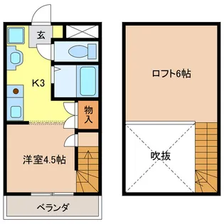 メゾン・ド・ビジュII【3階】の間取り