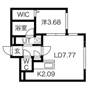 ラグナベルデ菊水7条【4階】の間取り