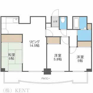 MILD発寒【3階】の間取り