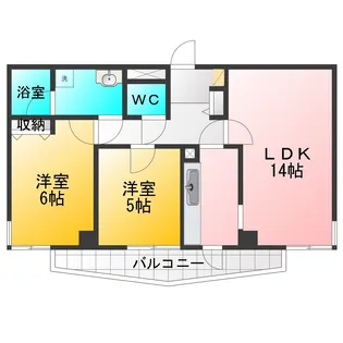 ライブスペース田無【3階】の間取り