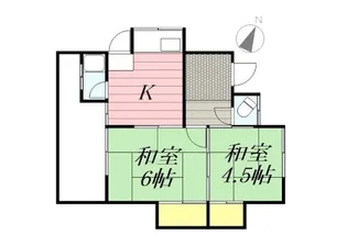 光進ハイツ長屋【1階】の間取り