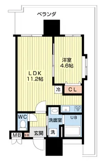SGB浜町【3階】の間取り