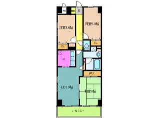 ヴェルヌーブ本庄【3階】の間取り