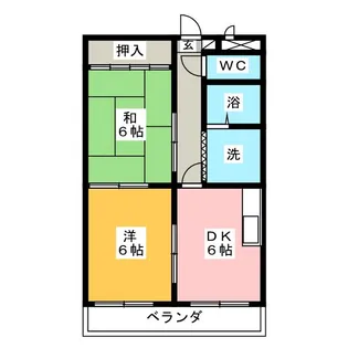 大矢クリーンハイツ【4階】の間取り