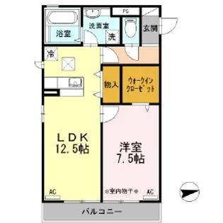 MDPマンション矢巾B【2階】の間取り