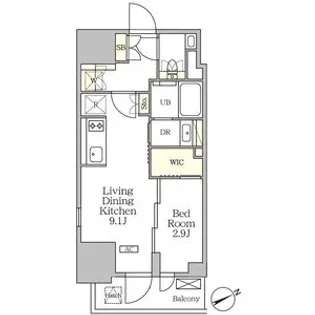 ザ・パークハビオ大森山王【15階】の間取り