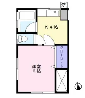 第2五輪荘【1階】の間取り