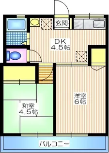 シティハイム ローズ【2階】の間取り