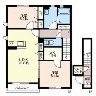 メゾン ユニコーン【2階】の間取り