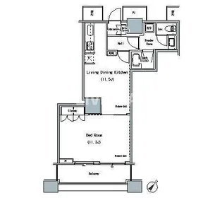 THE TOKYO TOWERS MIDTOWER【21階】の間取り