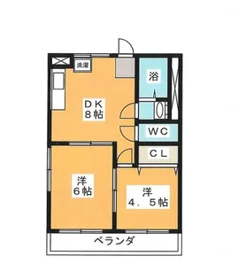 トキワハイツ【4階】の間取り