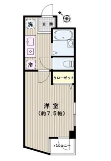 レジャンシック小石川【4階】の間取り