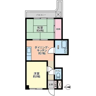 ベルハイム九品仏A棟【2階】の間取り