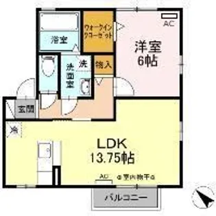 シダーフィールドA【2階】の間取り