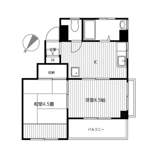 ライジングビルヨシザキ【5階】の間取り
