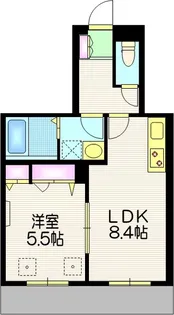 パークサイドメゾン【1階】の間取り