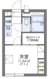 レオパレス南田園第3【1階】の間取り