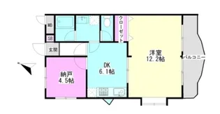 座間グリーンヒル【4階】の間取り