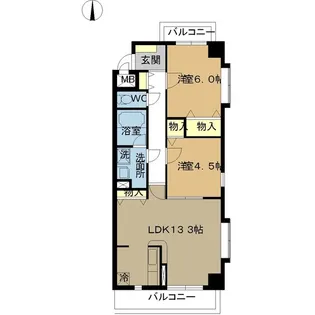 amistad【2階】の間取り