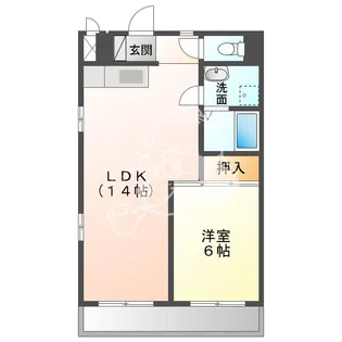レジデンス島A棟【4階】の間取り