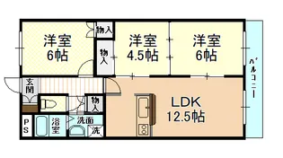 エクシードパレス【5階】の間取り