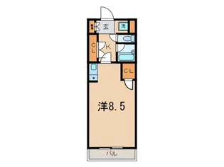 久屋パークサイドハウス【8階】の間取り