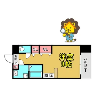 ラ・ペジブル【5階】の間取り