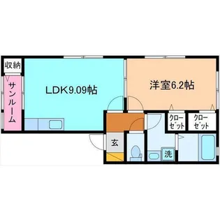 ブランピック【1階】の間取り