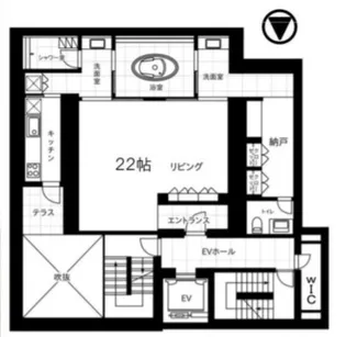 REXIED恵比寿の間取り