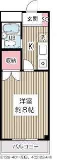 KOB 6(E-128)【4階】の間取り