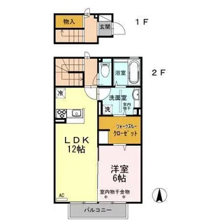 ぺ ピュール【2階】の間取り
