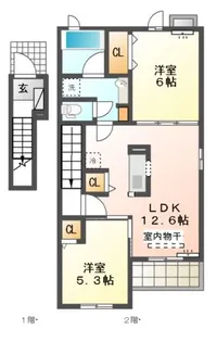 クラールI【2階】の間取り