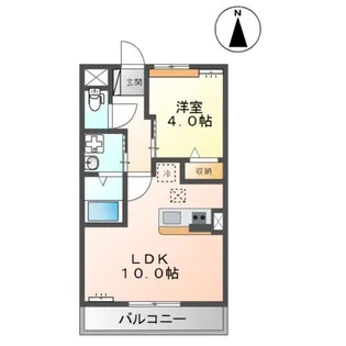 エヴァーヒルズ【1階】の間取り