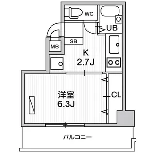 ウィルテラス押上【7階】の間取り