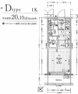 ガーラ横濱関内グランドステージ【5階】の間取り