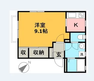 グロリアハウス【2階】の間取り