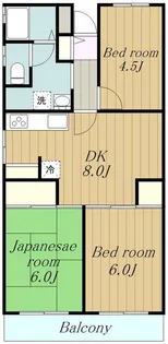 ブランハイツ長津田【5階】の間取り