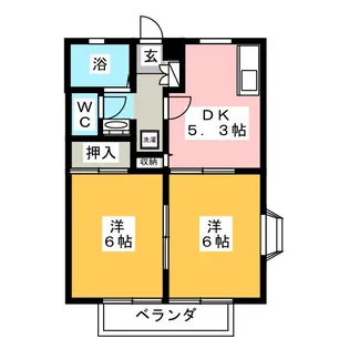 クレストハイム【2階】の間取り