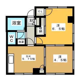 田代ビル第6【2階】の間取り
