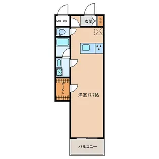 新白島東亜ビル【9階】の間取り