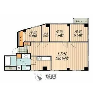 ハイウッド栄【6階】の間取り