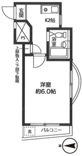 ベルハイム常盤台【4階】の間取り