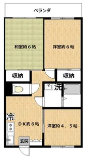 ガーデニア五番館【1階】の間取り