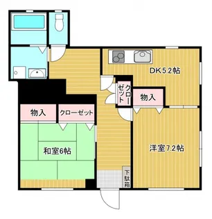 ビラ・ソレイユ【1階】の間取り