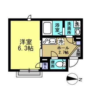 ブリス平間【1階】の間取り