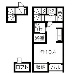 フェルトHanDen【2階】の間取り