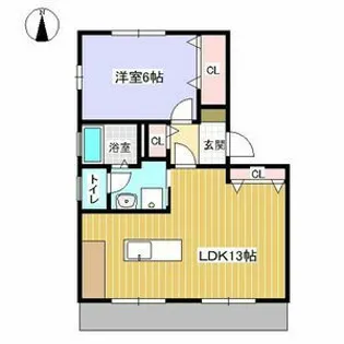 グリーンパークはやの A棟【1階】の間取り